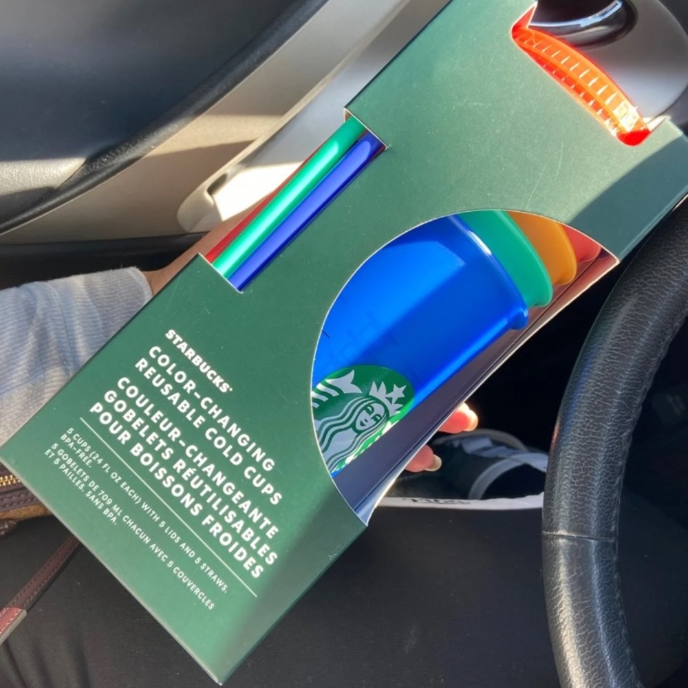 Starbucks color changing cups